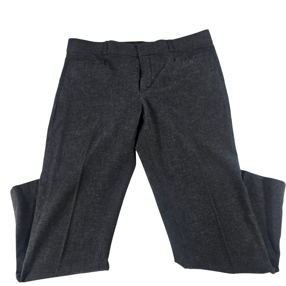 Banana Republic Sloan Pants Womens 12 Charcoal‎ Gray Slim Leg Stretch Trousers